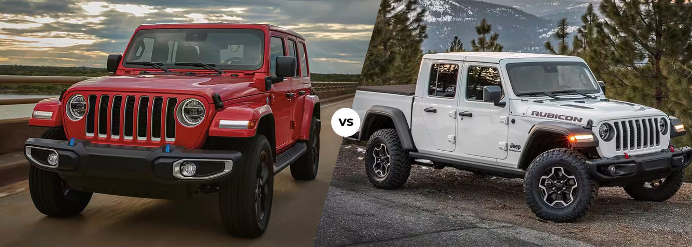 2023 Jeep Wrangler vs 2023 Jeep Gladiator