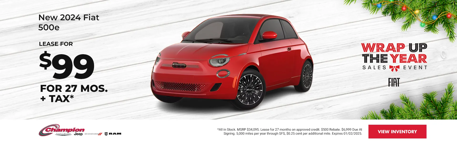 2024 Fiat 500e