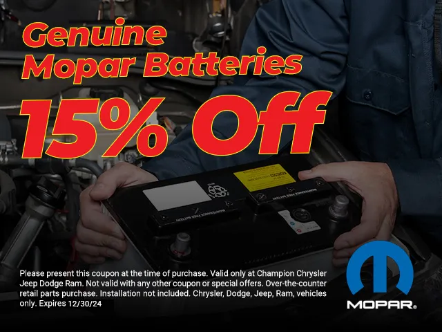 Genuine Mopar Batteries