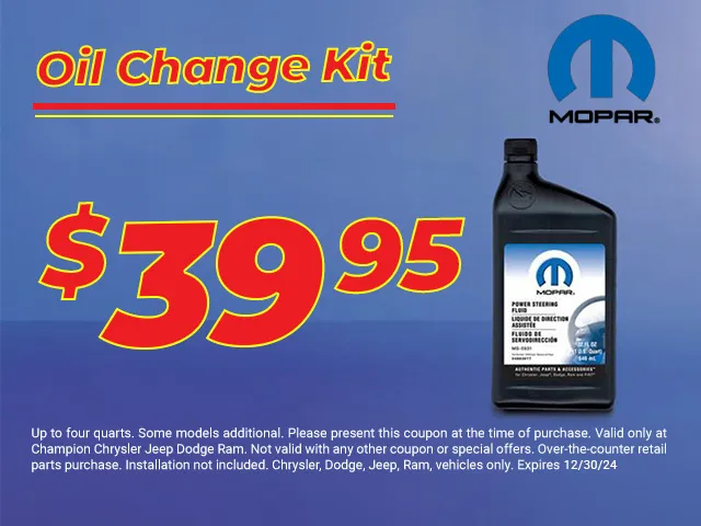 Oil Change Kit